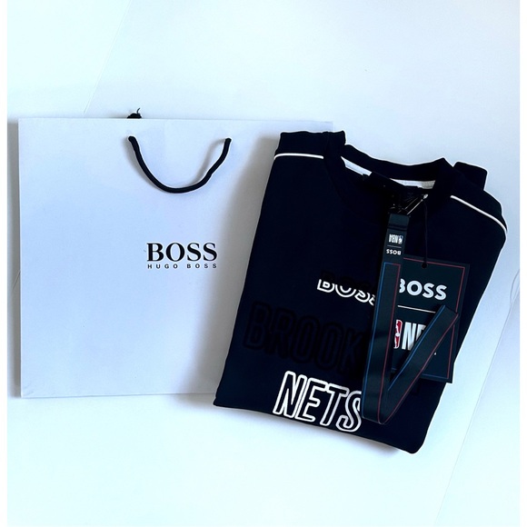 NWT HUGO BOSS NBA Brooklyn Nets Sweatshirt - Picture 7 of 11